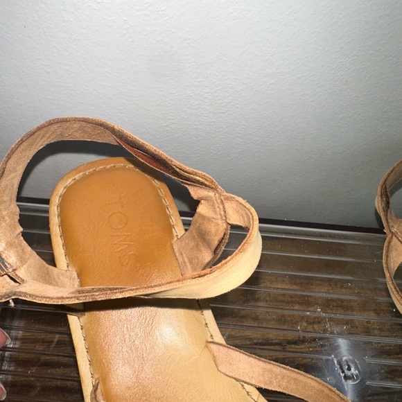 Tom’s Lexie Strappy Sandals, Braided Leather, Tan, Size 7.5 - Picture 7 of 7